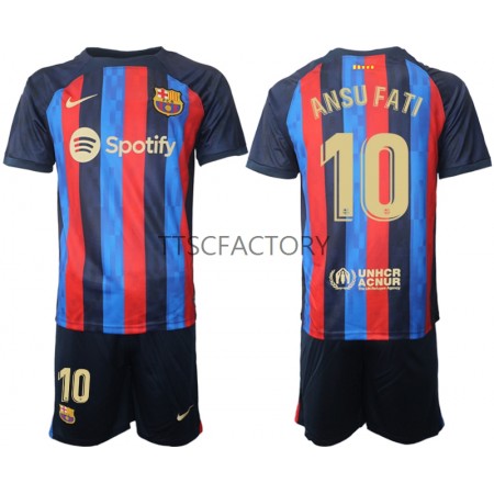 Flocage Officiel FC Barcelone 2022/2023 – Ansu Fati Domicile Doré, Neuf Sous Blister